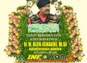 PEMAKAMAN KASATKORNAS BANSER Ir. H. ALFA ISNAINI, M.Si