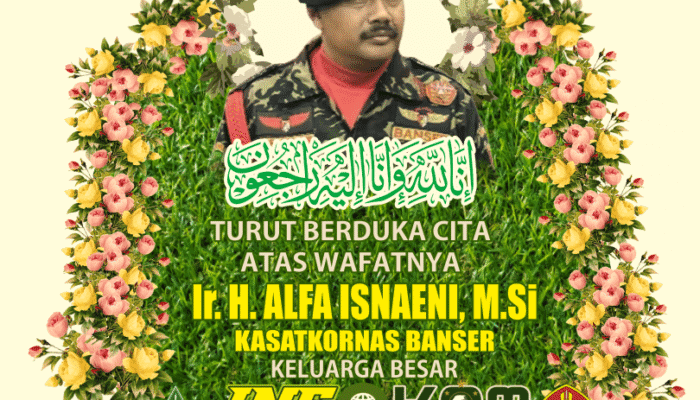 PEMAKAMAN KASATKORNAS BANSER Ir. H. ALFA ISNAINI, M.Si