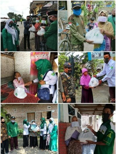 Tim NU Peduli Covid-19 Pacet Bagikan Paket Sembako. 2 SORBANSANTRI.COM