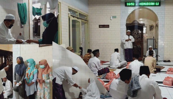 KEGIATAN SANTUNAN YATIM DAN DHUAFA OLEH MASJID NURUL IMAN PACET MOJOKERTO