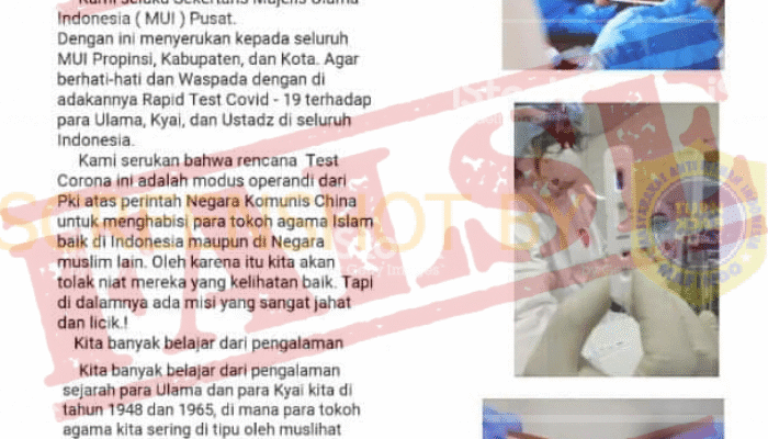 MUI HOAX BEREDAR DI BERITA BERANTAI WHATSAPP