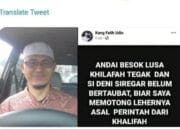 Khalifah Mana Yang Berhak Memerintah Untuk Memotong Leher?