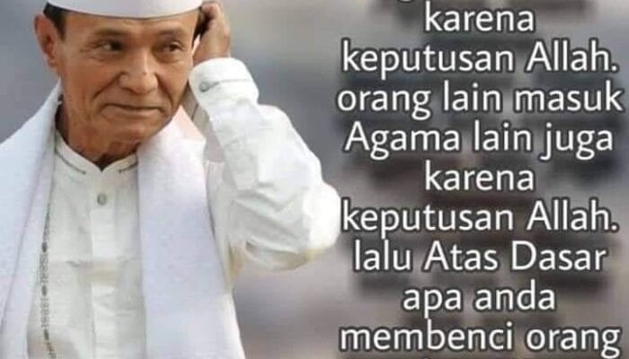 ATAS DASAR APA ANDA BENCI YANG TIDAK SEIMAN?
