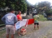 BANSER dan HISNURI (Santri Nurul Iman) Awali HUT RI ke-75 Dengan Pasangan Umbul-umbul