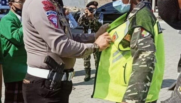 500 AN BANSER LALU LINTAS LATIHAN BERSAMA (LATBER) BERSAMA POLRES MOJOKERTO