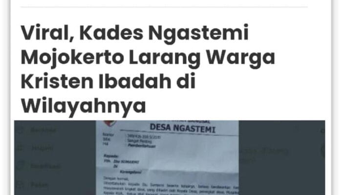 Kepada NU Dan Banser Mojokerto. Bersediakah Kalian Menolong Kami Lagi?