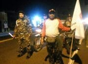 BANSER jalan kaki madiun banyuwangi memperingati hari pahlawan, hari santri nasional 9 SORBANSANTRI.COM