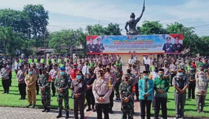 Semangat dan Antusias BANSER Mojokerto dalam Apel 3 Pilar di Mapolres Mojokerto