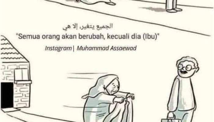 Seorang ibu tua menceritakan pengalamannya