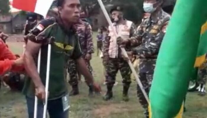 Semangat 2 sahabat ikuti Diklatsar Banser Ngoro di Akhir Tahun 2020, patut diacungi jempol