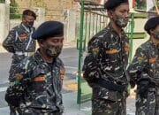 ANSOR BANSER kecamatan Mojosari Melaksanakan Upacara Bendera 17 Agustus Dengan Penuh Khidmat
