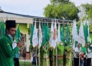 Kirab panji bendera NU tiba di Gedeg Mojokerto