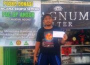 gp ansor watusari peduli akan nasip korban erupsi semeru
