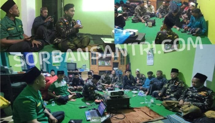 LKP GP ANSOR PACET MEMILIH GRAHA MWC NU UNTUK SOSIALISASI APLIKASI SORBAN