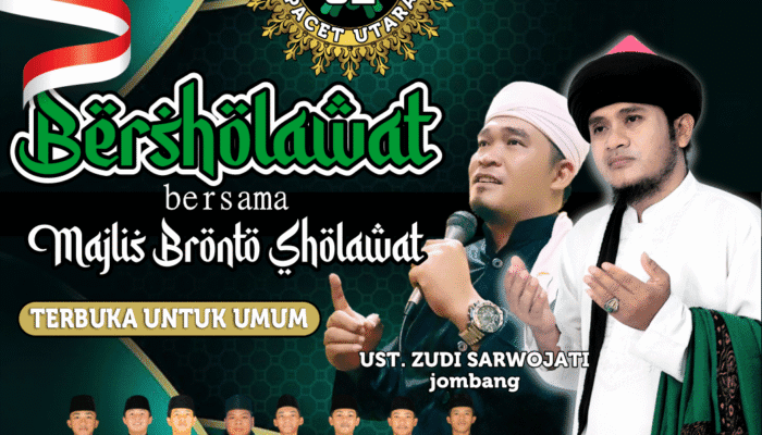 Meriahkan HUT RI ke-72, Warga Pacet Nggapuk Gelar Sholawatan Spektakuler!