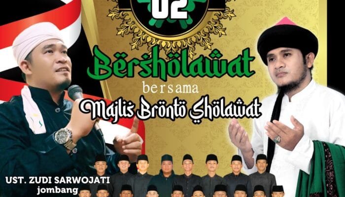 Gebyar Sholawat dan Pengajian Meriahkan Puncak HUT RI-79 di Pacet Nggapuk