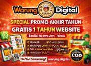 Promo Akhir Tahun Warung Digital: Gratis Website 1 Tahun Senilai Rp499 Ribu untuk UMKM