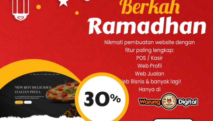 Berkah Ramadhan! Warung.digital Hadirkan Diskon 50% Pembuatan Website